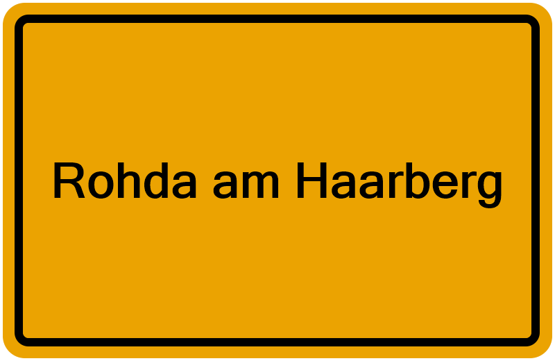 Handelsregisterauszug Rohda am Haarberg